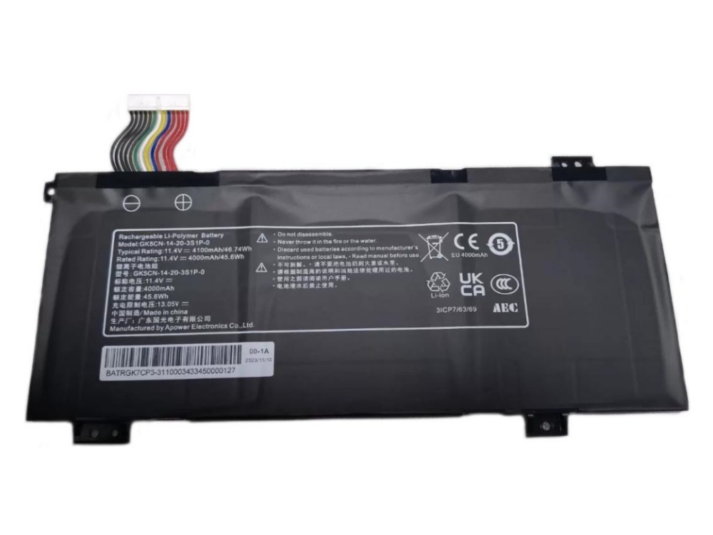 Notebook Batteria GK5CN-14-20-3S1P-0