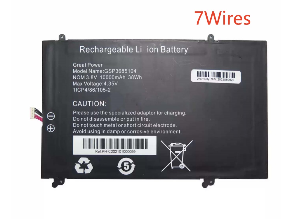 Notebook Batteria GSP3685104