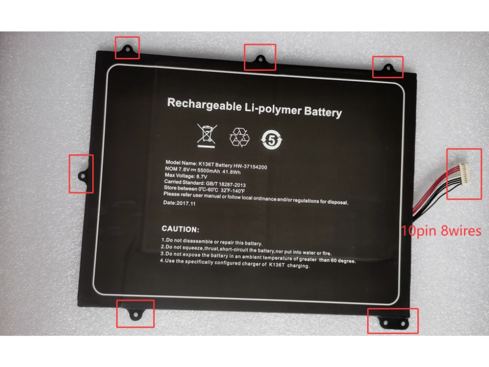 Batteria tablet K136T