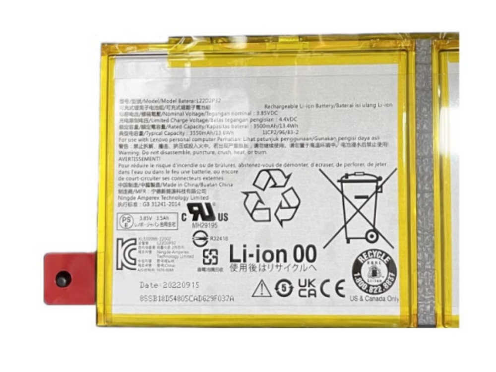 Batteria tablet L22D2P32