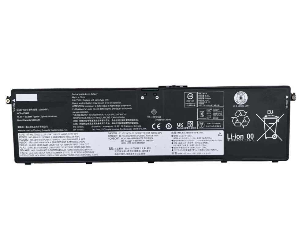 Notebook Batteria L25D4PF1