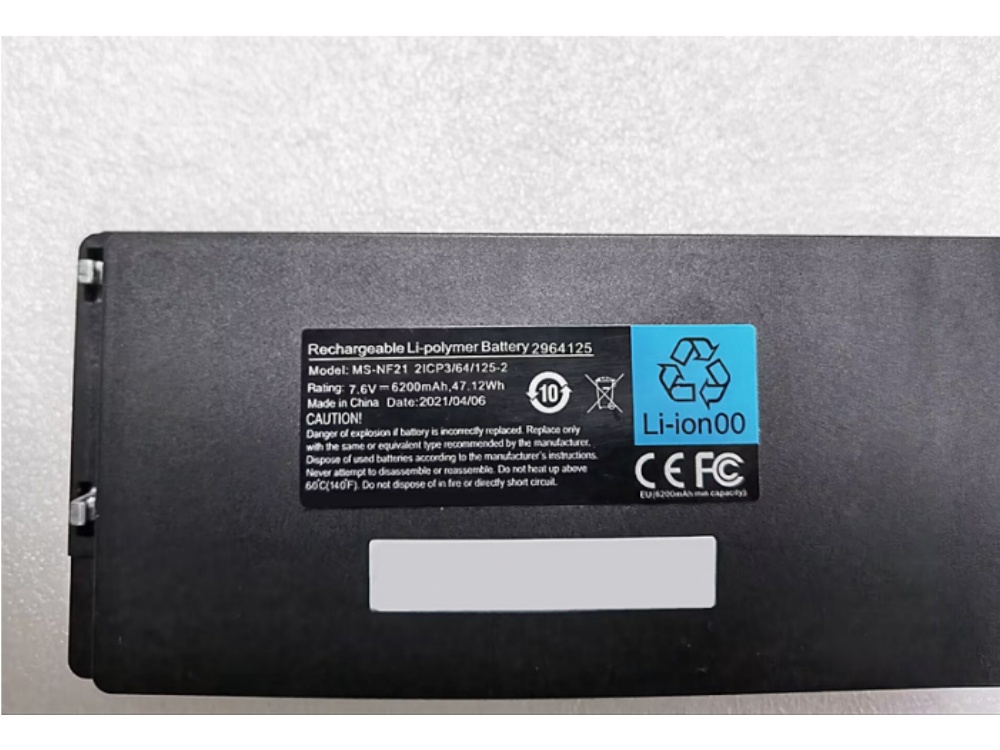 Notebook Batteria MS-NF21