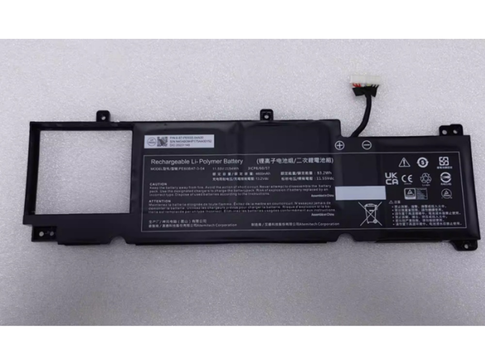 Notebook Batteria PE60BAT-3-54