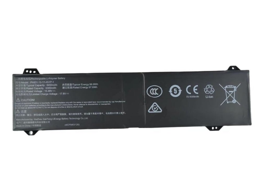Notebook Batteria PHID1-13-17-4S1P-1