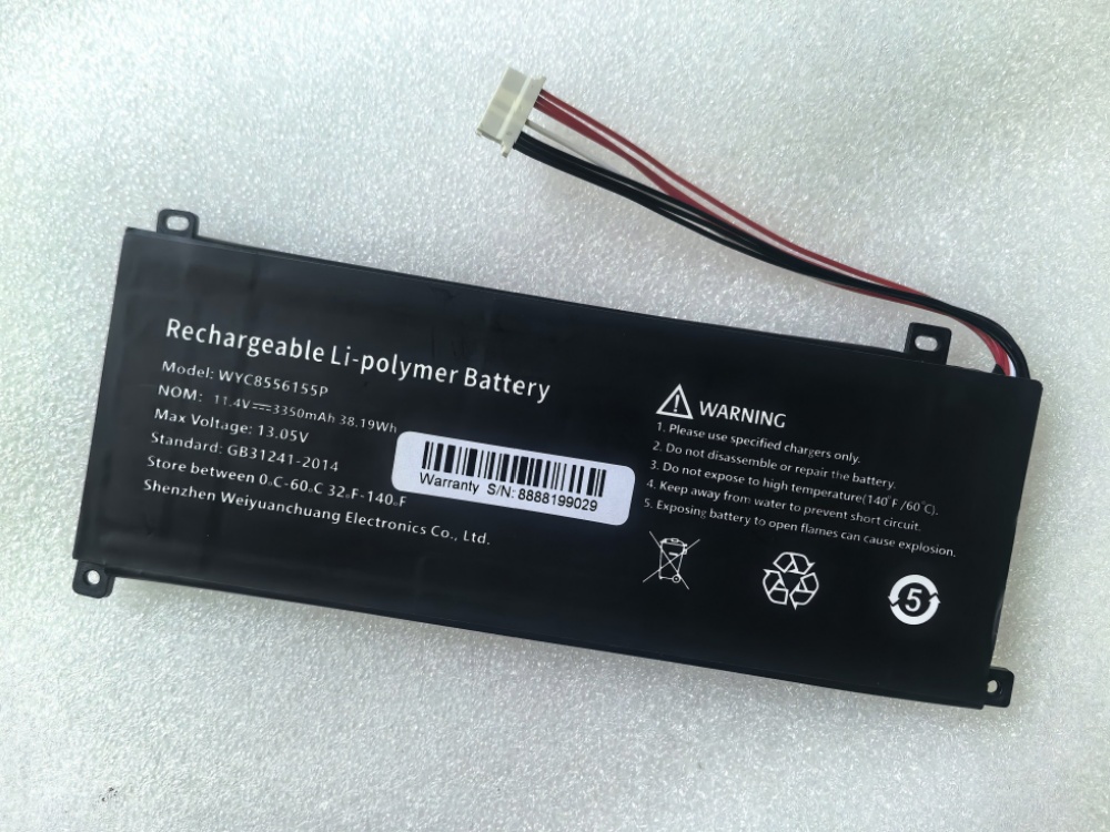 Notebook Batteria WYC8556155P